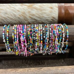 30 Colorful Beaded Bracelet Set